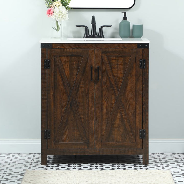 30 Inch Single Bathroom Vanity In Expresso Expresso Finish - KITCHEN & BATH by Joshua Marshal