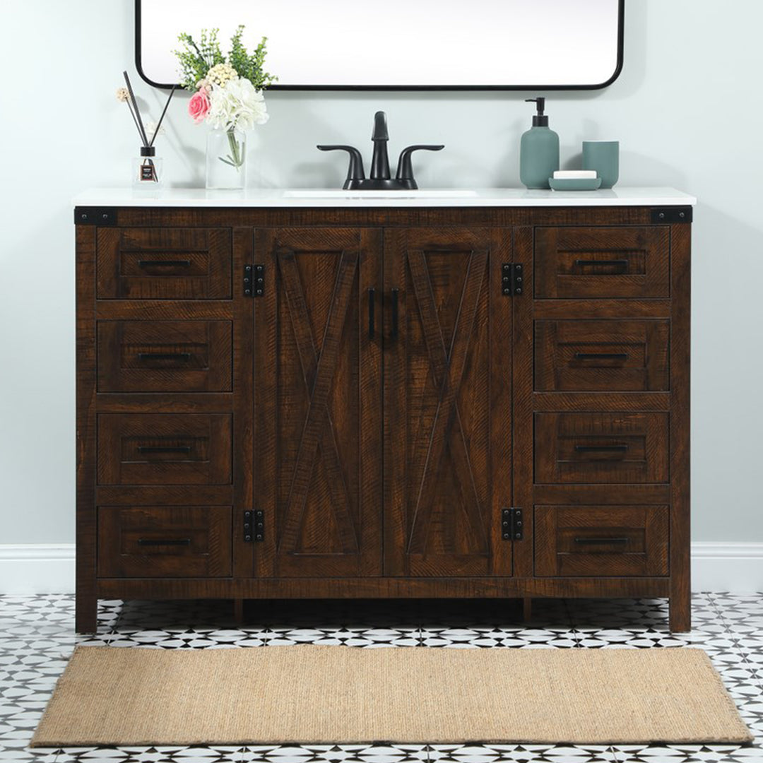 48 Inch Single Bathroom Vanity In Expresso Expresso Finish - KITCHEN & BATH by Joshua Marshal