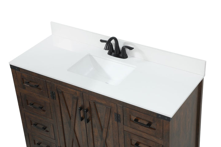 48 Inch Single Bathroom Vanity In Expresso - View 5 - Joshua Marshal