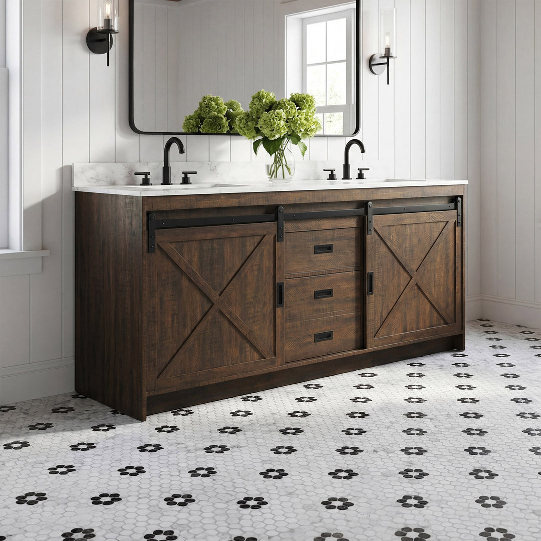 72 Inch Double Bathroom Vanity In Expresso Expresso Finish - KITCHEN & BATH by Joshua Marshal