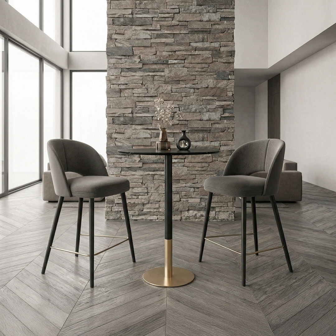 31.5 Inch Pub Table In Black - View 2 - Joshua Marshal