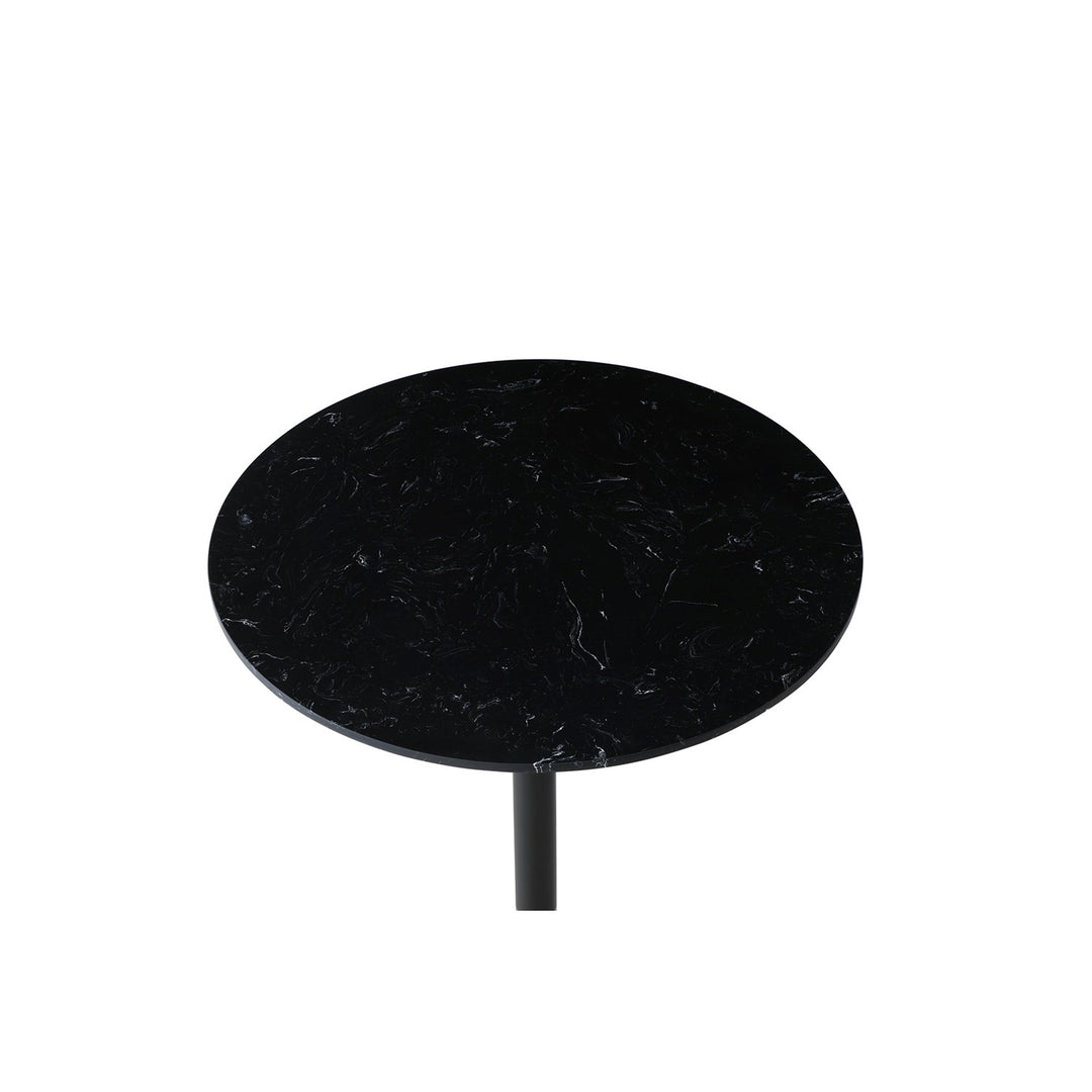 31.5 Inch Pub Table In Black - View 5 - Joshua Marshal