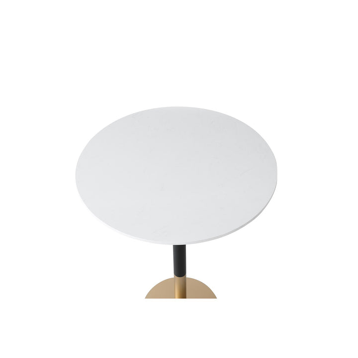 31.5 Inch Pub Table In White - View 5 - Joshua Marshal