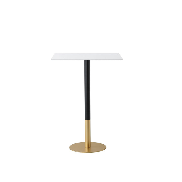 28 Inch Pub Table In White - View 3 - Joshua Marshal
