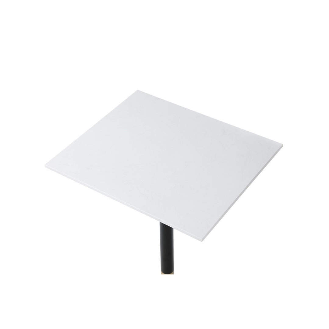 28 Inch Pub Table In White - View 5 - Joshua Marshal