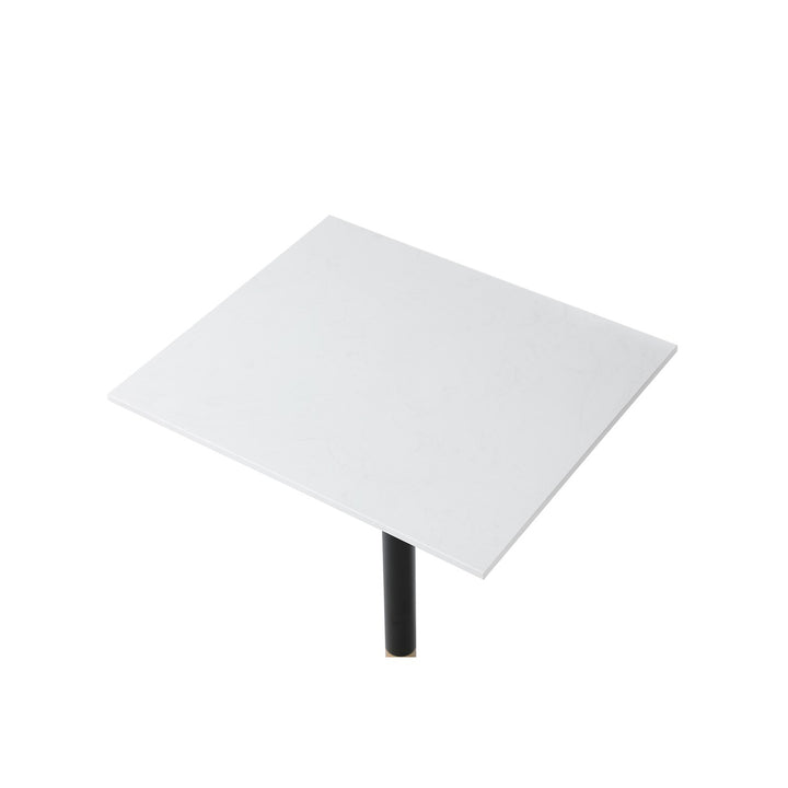 28 Inch Pub Table In White - View 5 - Joshua Marshal