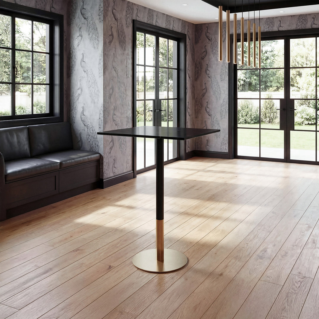 31.5 Inch Pub Table In Black - View 2 - Joshua Marshal
