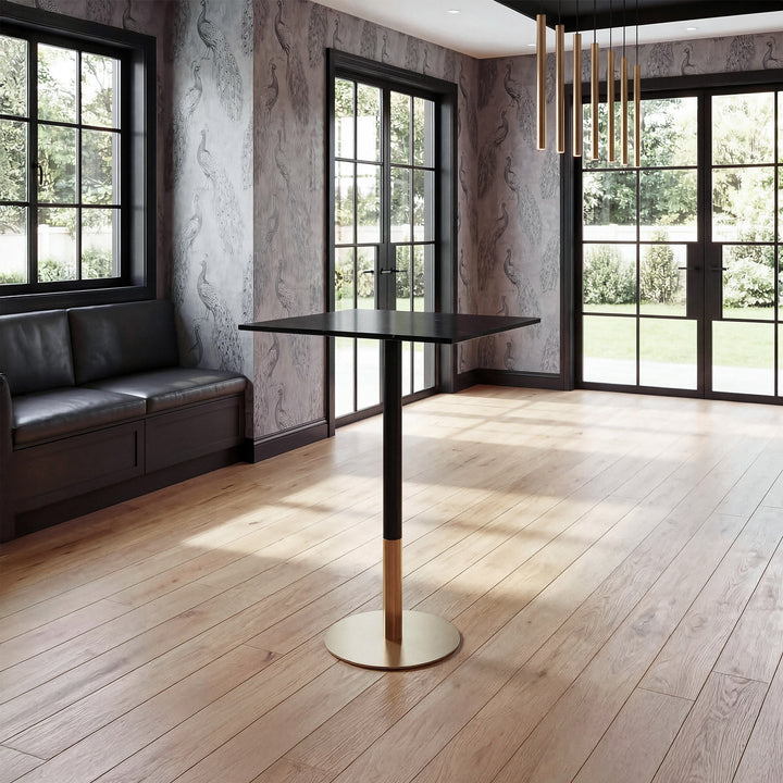 31.5 Inch Pub Table In Black - View 2 - Joshua Marshal
