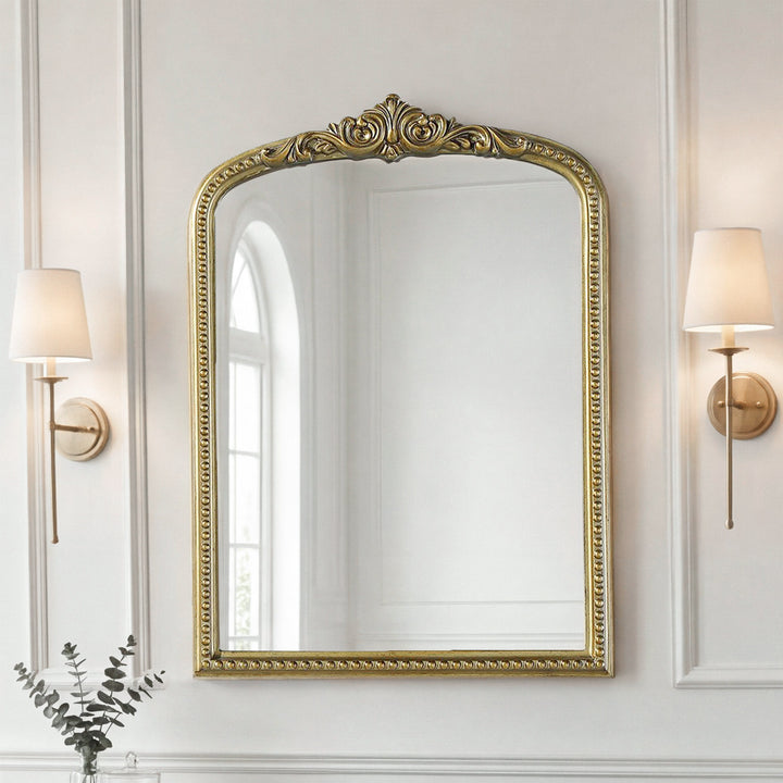 Vintage Resin Mirror 22X30 In Antique Brass Antique Brass Finish - DECOR by Joshua Marshal