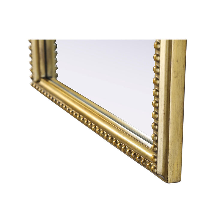 Vintage Resin Mirror 22X30 In Antique Brass - View 5 - Joshua Marshal