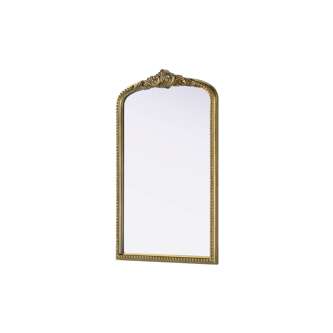 Vintage Resin Mirror 22X36 In Antique Brass - View 3 - Joshua Marshal