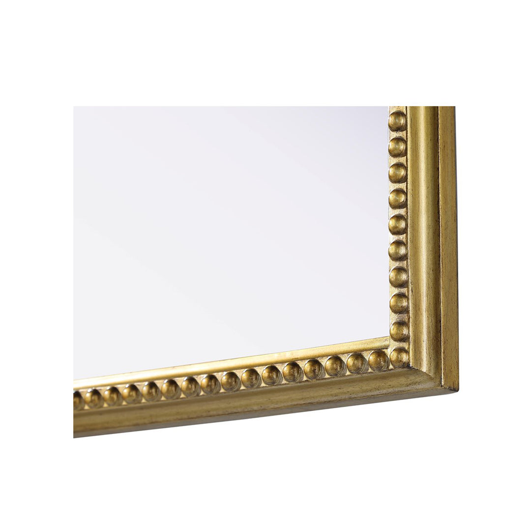 Vintage Resin Mirror 22X36 In Antique Brass - View 5 - Joshua Marshal