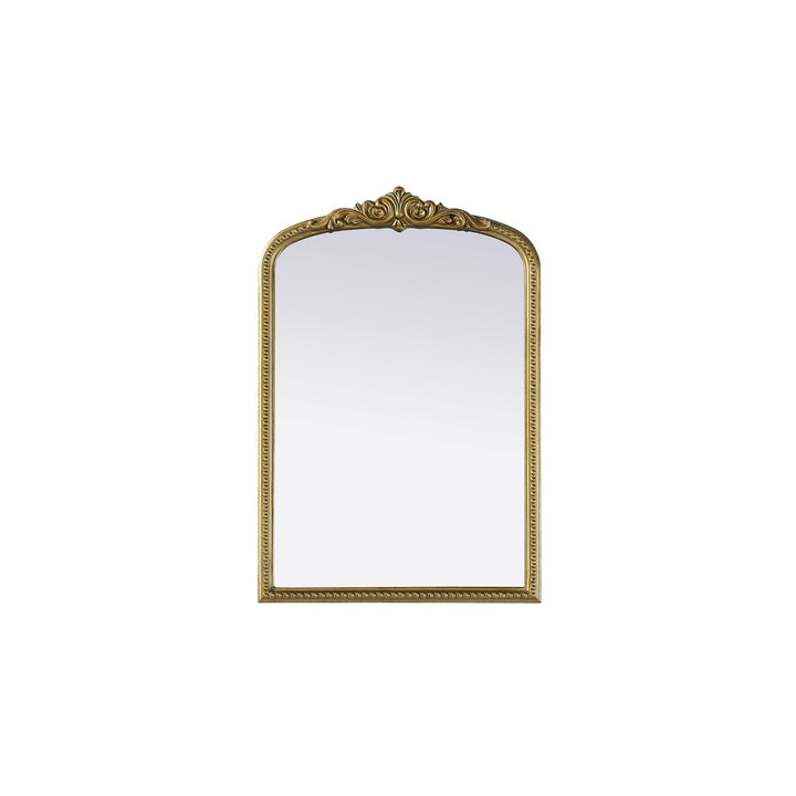 Vintage Resin Mirror 24X36 In Antique Brass - View 3 - Joshua Marshal