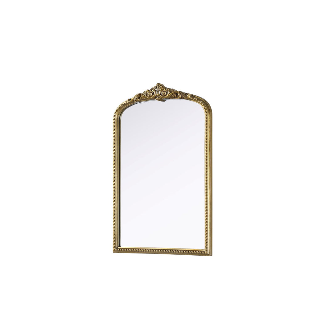 Vintage Resin Mirror 24X36 In Antique Brass - View 4 - Joshua Marshal