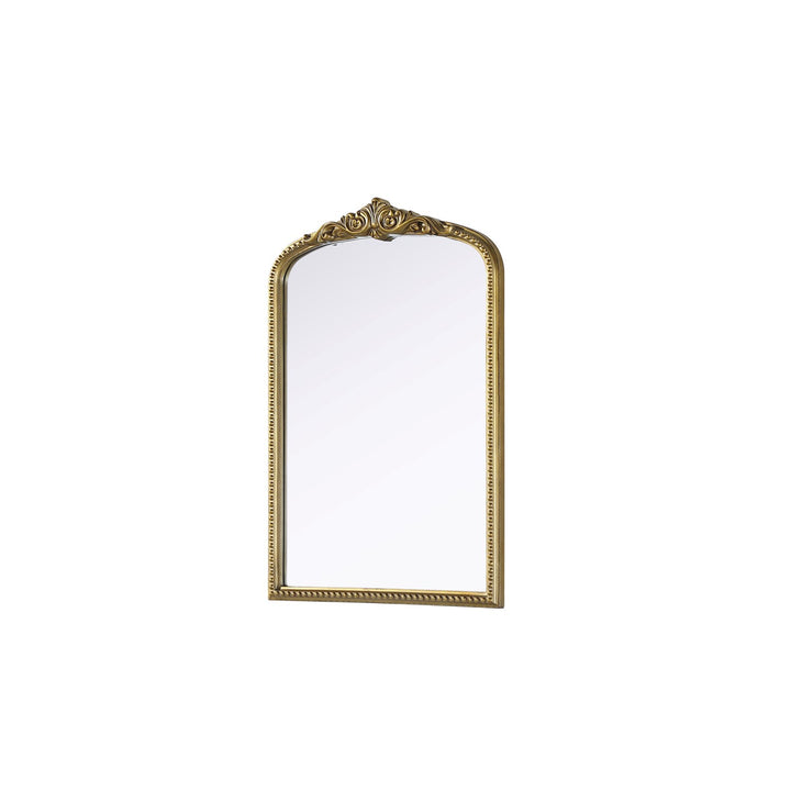 Vintage Resin Mirror 24X36 In Antique Brass - View 4 - Joshua Marshal