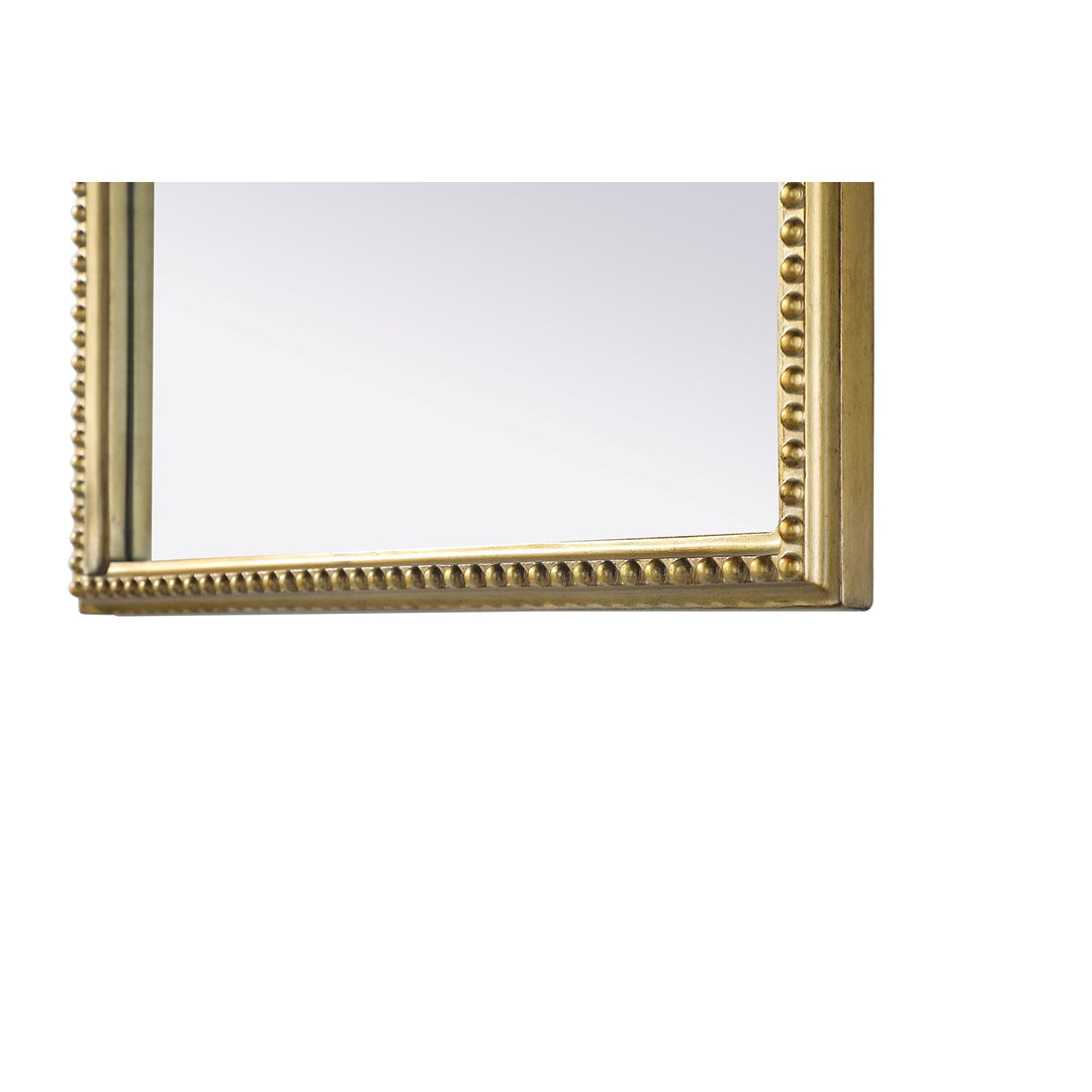 Vintage Resin Mirror 24X36 In Antique Brass - View 5 - Joshua Marshal