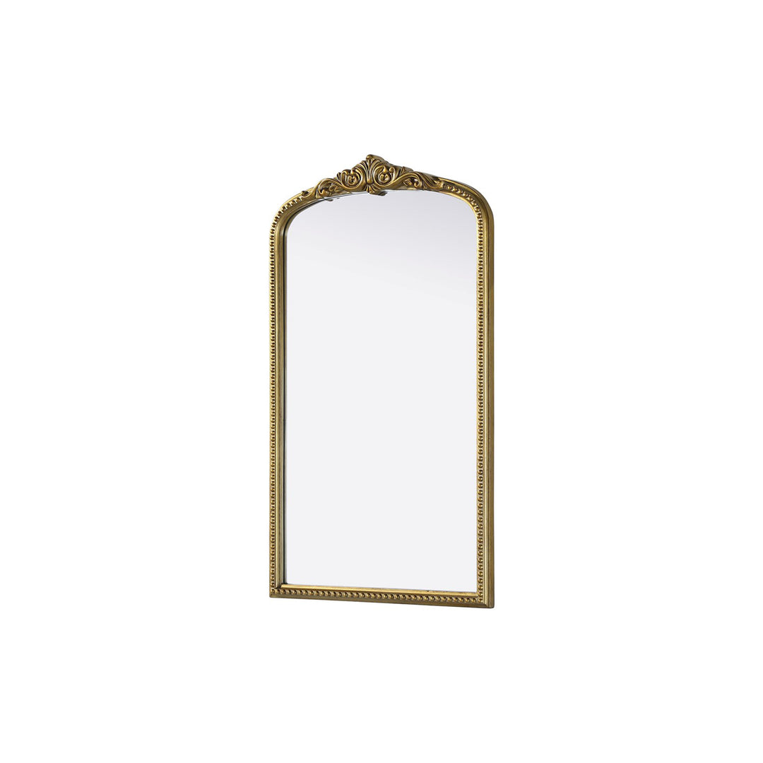 Vintage Resin Mirror 24X42 In Antique Brass - View 4 - Joshua Marshal