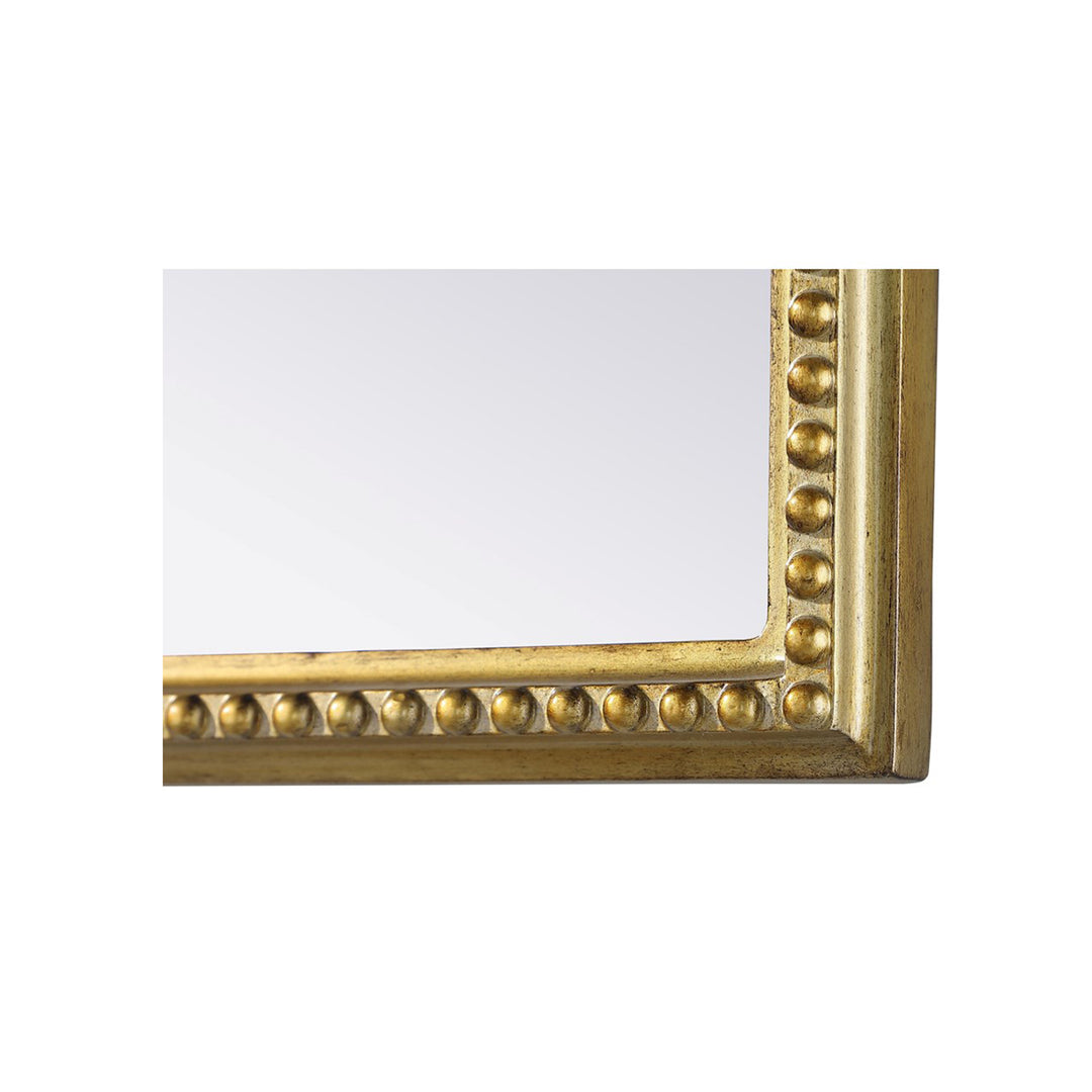Vintage Resin Mirror 24X42 In Antique Brass - View 6 - Joshua Marshal