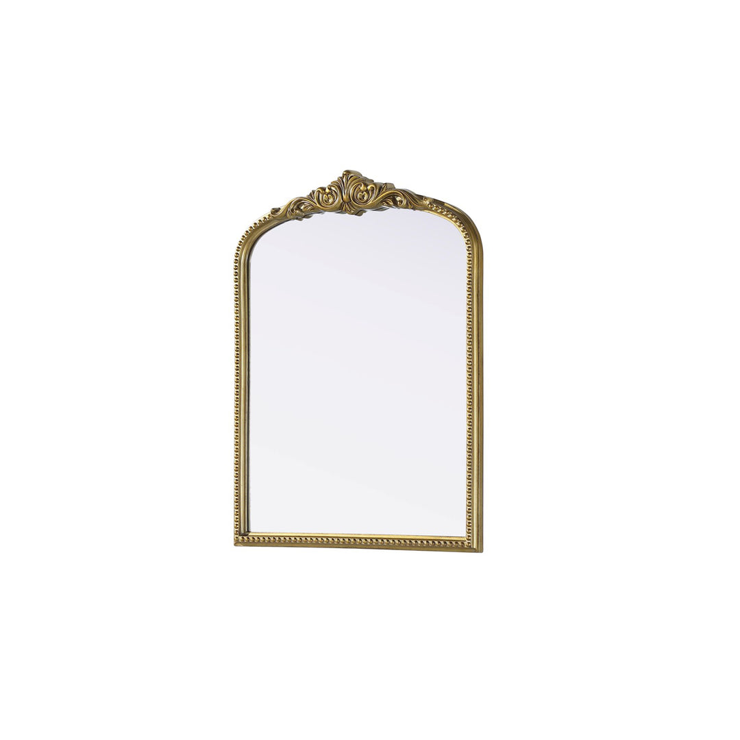 Vintage Resin Mirror 27X36 In Antique Brass - View 3 - Joshua Marshal