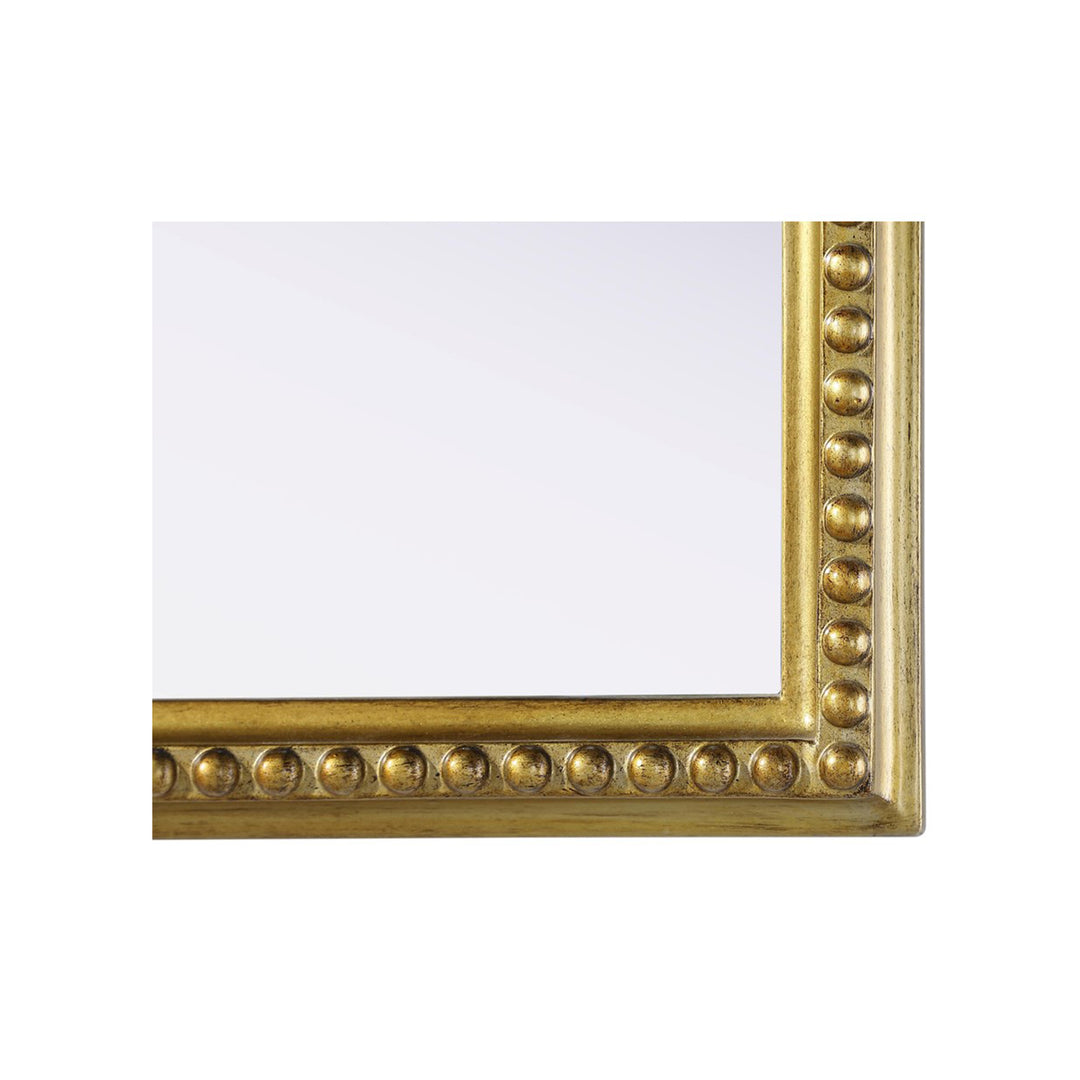 Vintage Resin Mirror 27X36 In Antique Brass - View 5 - Joshua Marshal