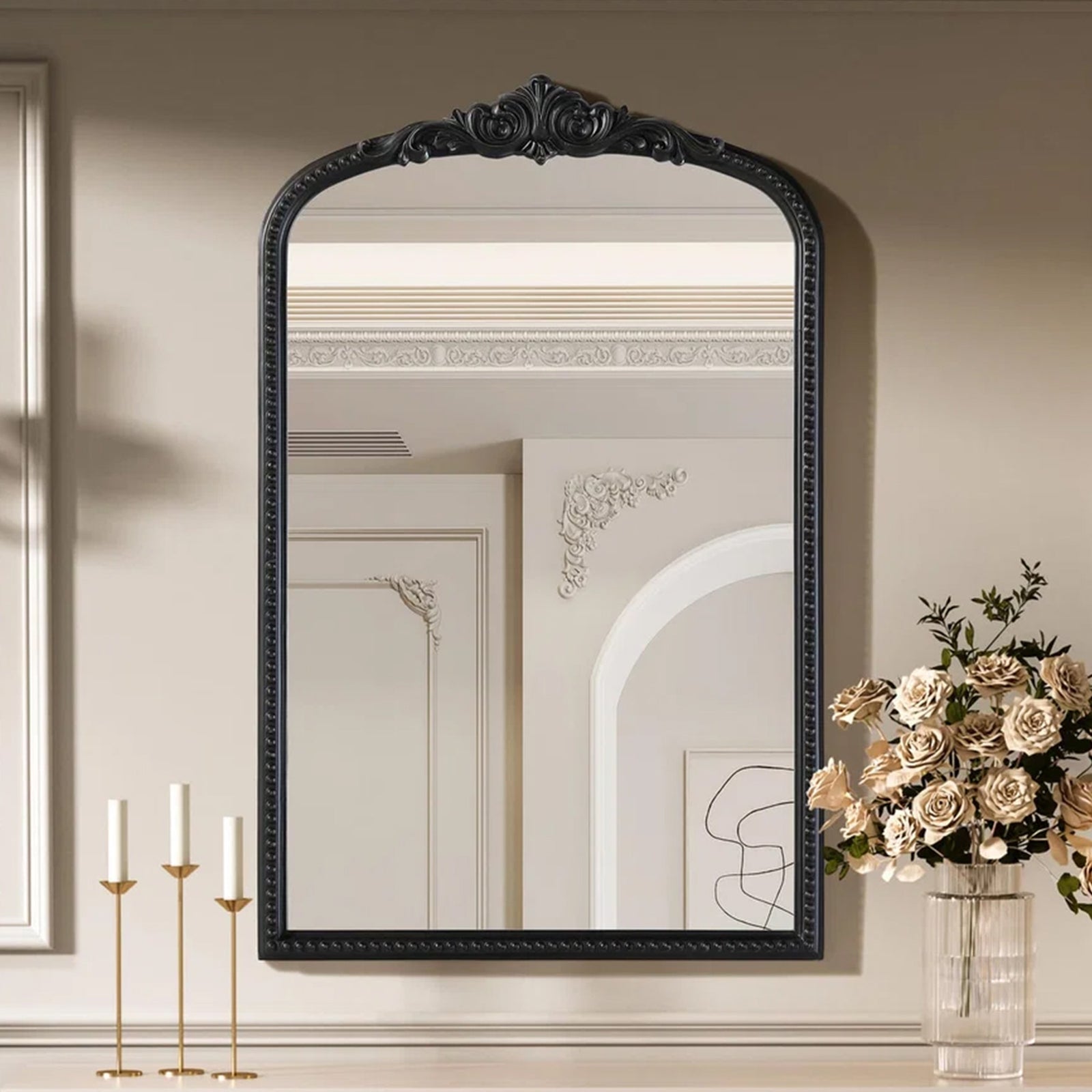 Vintage Resin Mirror 27X42 In Vintage Bronze Vintage Bronze Finish - DECOR by Joshua Marshal