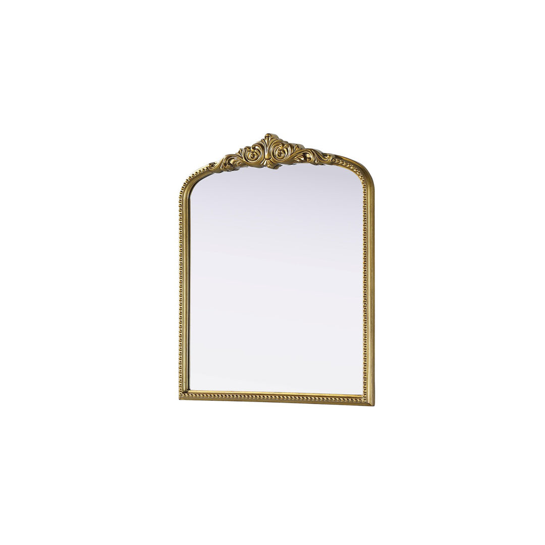 Vintage Resin Mirror 30X36 In Antique Brass - View 4 - Joshua Marshal