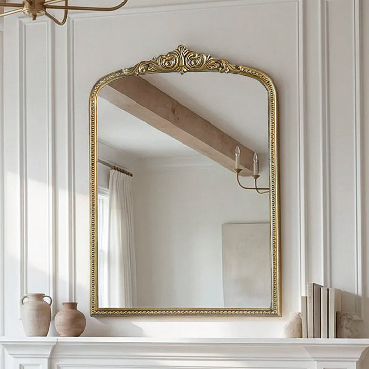 Vintage Resin Mirror 30X42 In Antique Brass Antique Brass Finish - DECOR by Joshua Marshal