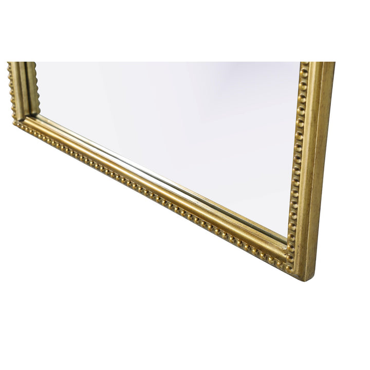 Vintage Resin Mirror 30X42 In Antique Brass - View 5 - Joshua Marshal