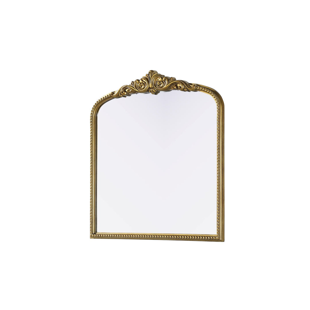 Vintage Resin Mirror 33X36 In Antique Brass - View 4 - Joshua Marshal