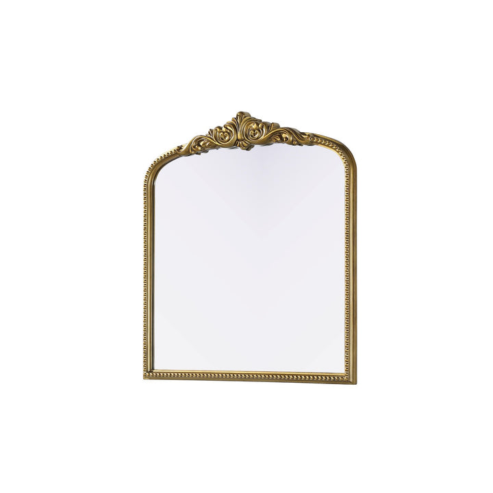 Vintage Resin Mirror 33X36 In Antique Brass - View 4 - Joshua Marshal