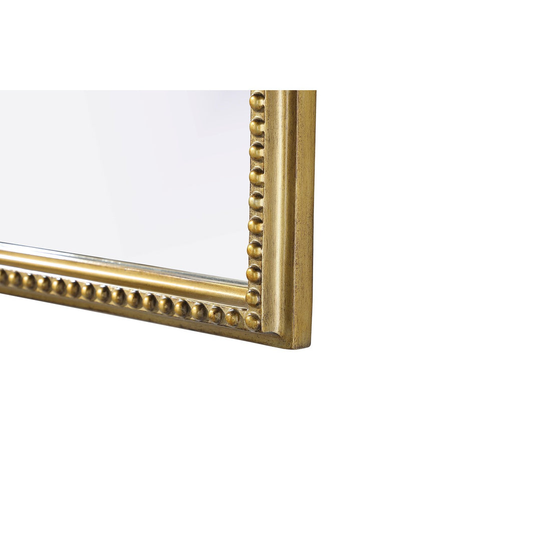 Vintage Resin Mirror 33X36 In Antique Brass - View 6 - Joshua Marshal