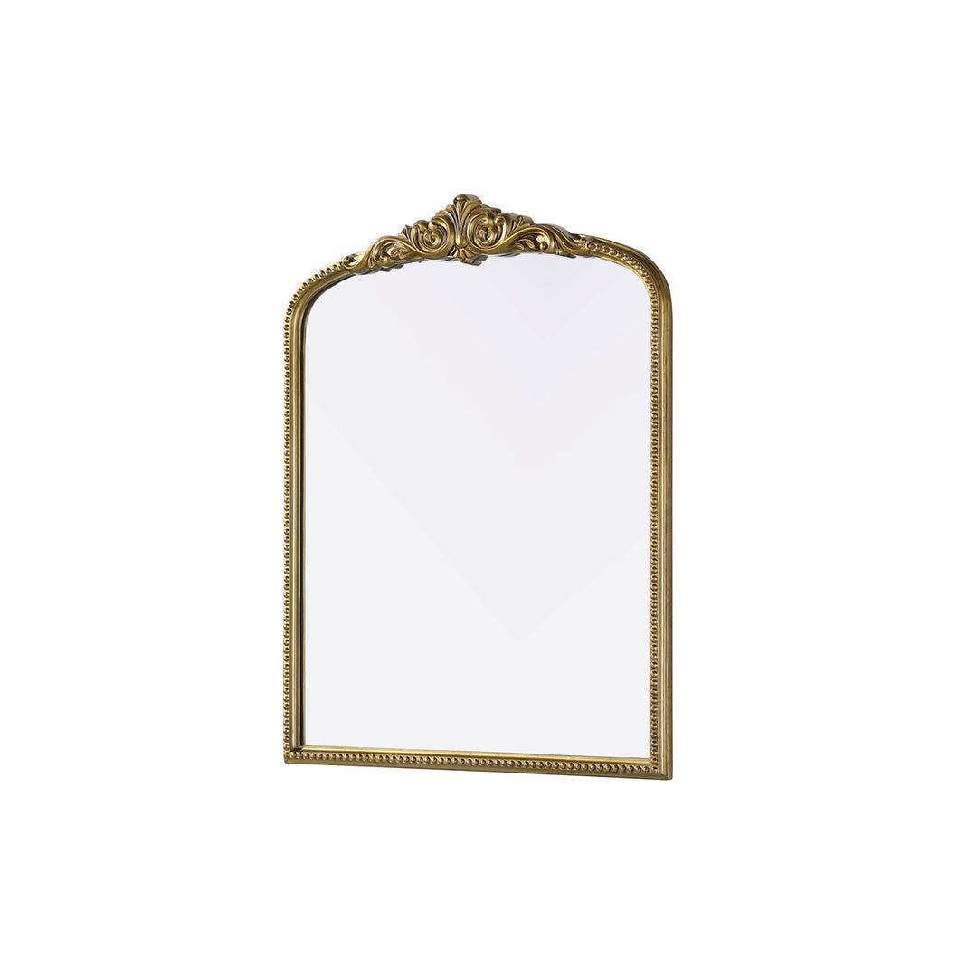 Vintage Resin Mirror 33X42 In Antique Brass - View 4 - Joshua Marshal
