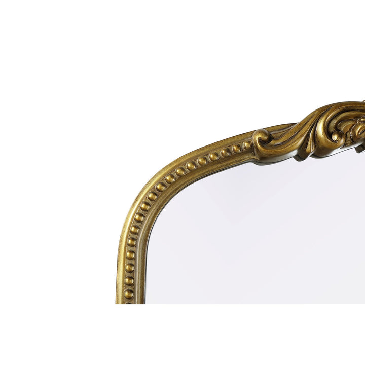 Vintage Resin Mirror 36X30 In Antique Brass - View 6 - Joshua Marshal