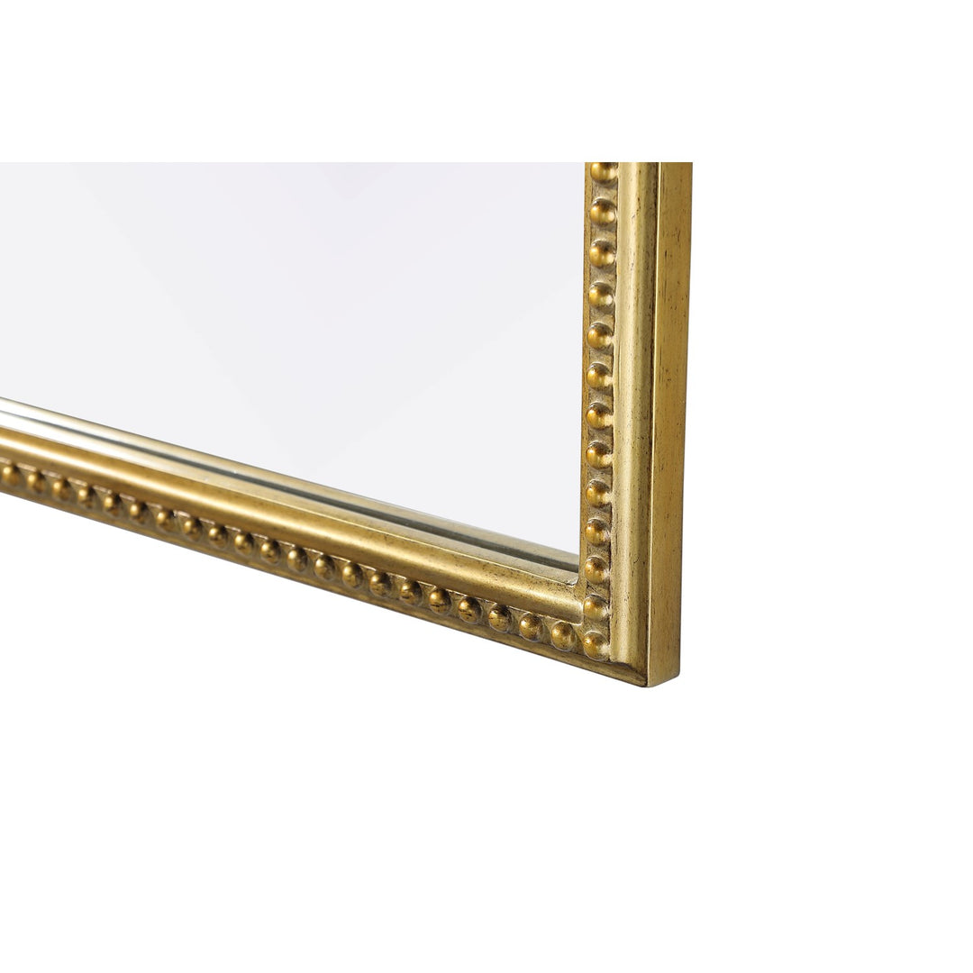 Vintage Resin Mirror 36X36 In Antique Brass - View 6 - Joshua Marshal