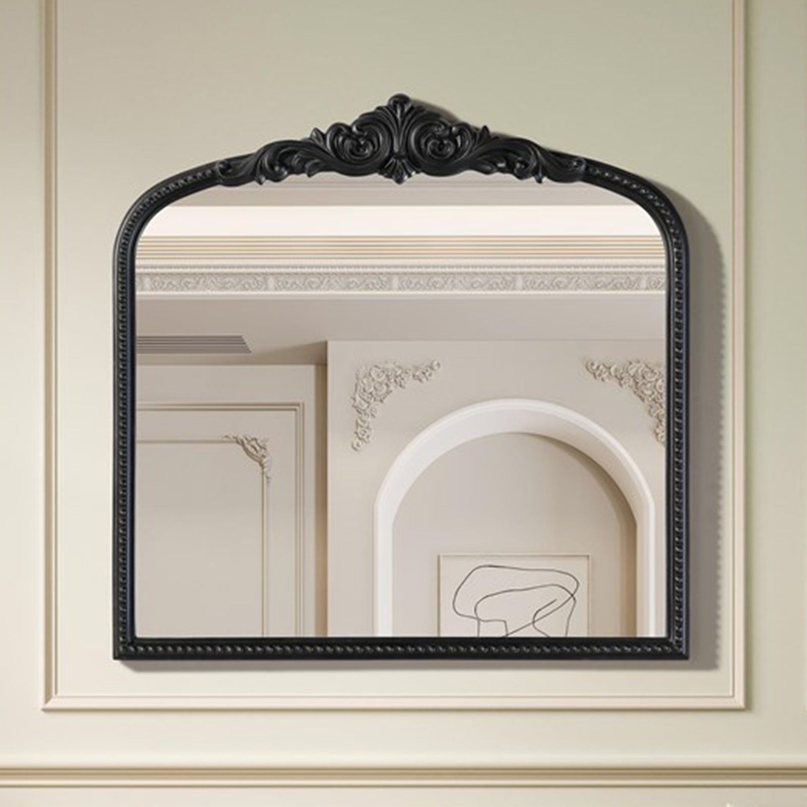 Vintage Resin Mirror 36X36 In Vintage Bronze Vintage Bronze Finish - DECOR by Joshua Marshal