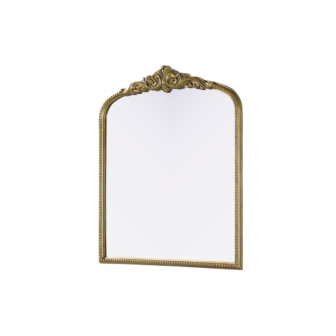 Vintage Resin Mirror 36X42 In Antique Brass - View 4 - Joshua Marshal