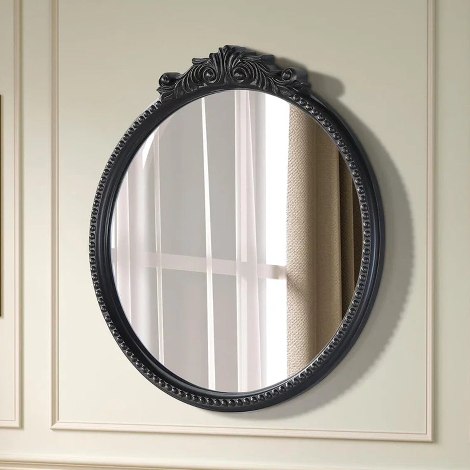 Vintage Resin Mirror 24X25.6 In Vintage Bronze Vintage Bronze Finish - DECOR by Joshua Marshal