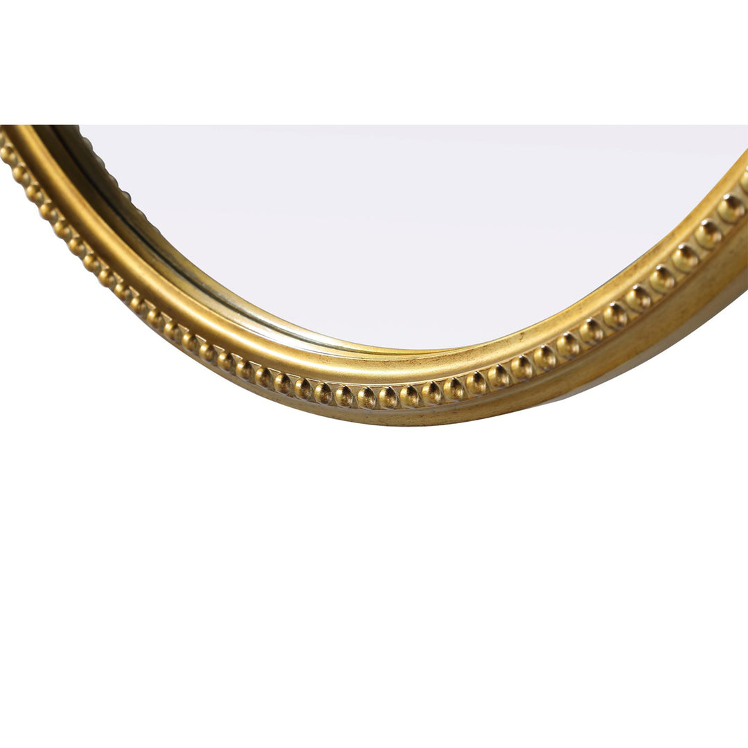 Vintage Resin Mirror 30X32 In Antique Brass - View 5 - Joshua Marshal