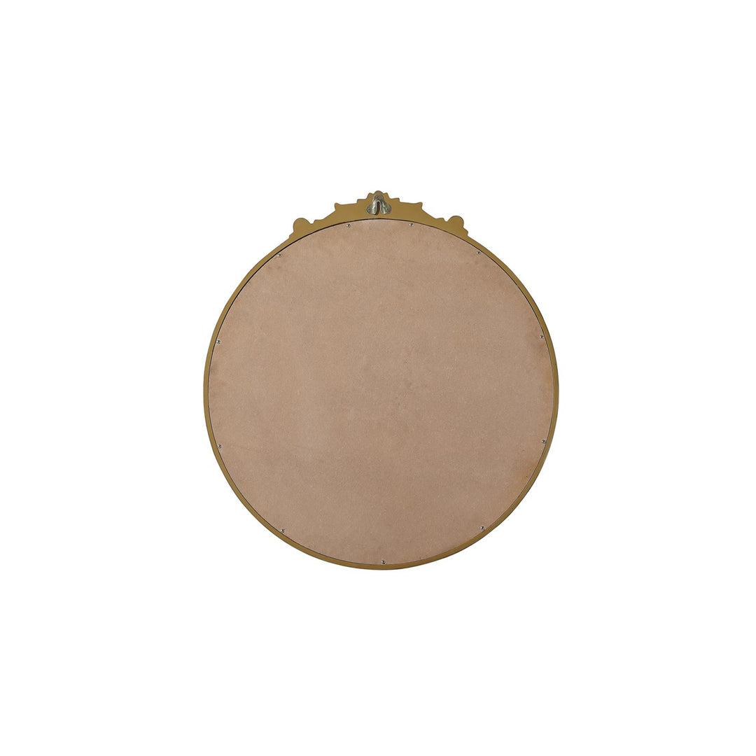 Vintage Resin Mirror 30X32 In Antique Brass - View 6 - Joshua Marshal