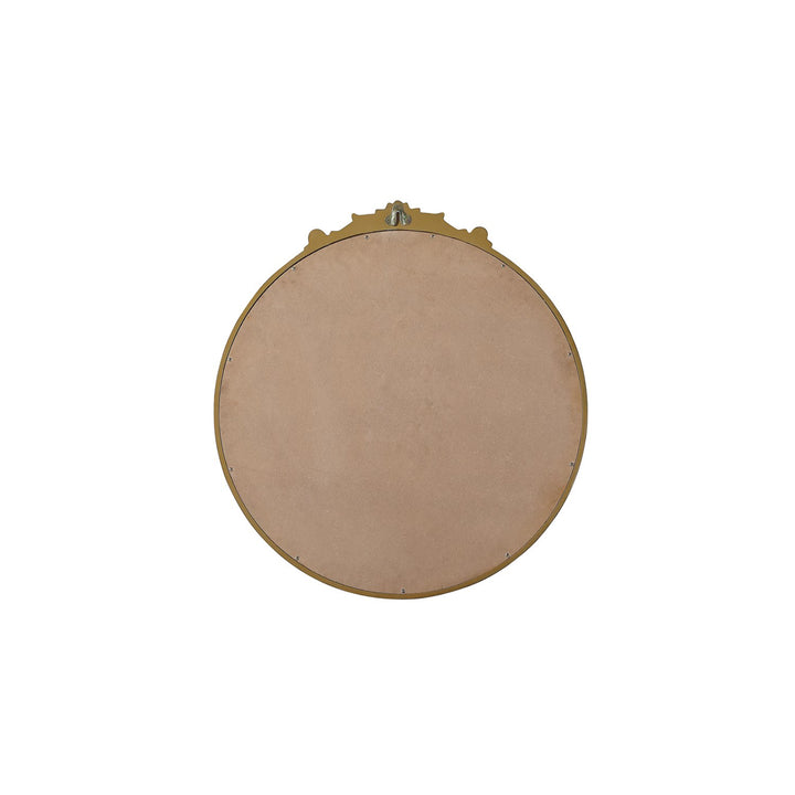 Vintage Resin Mirror 30X32 In Antique Brass - View 6 - Joshua Marshal