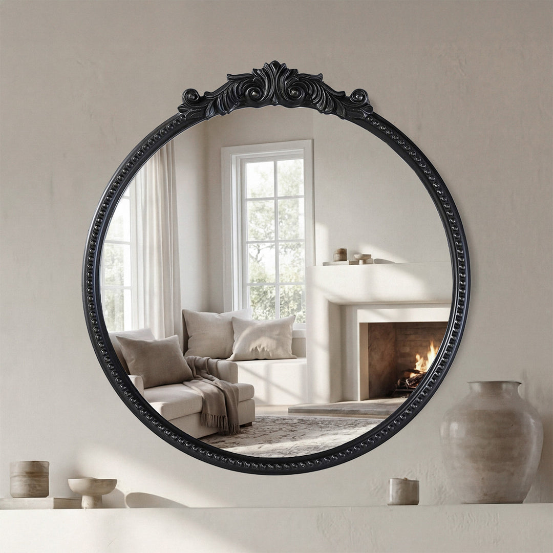 Vintage Resin Mirror 30X32 In Vintage Bronze Vintage Bronze Finish - DECOR by Joshua Marshal