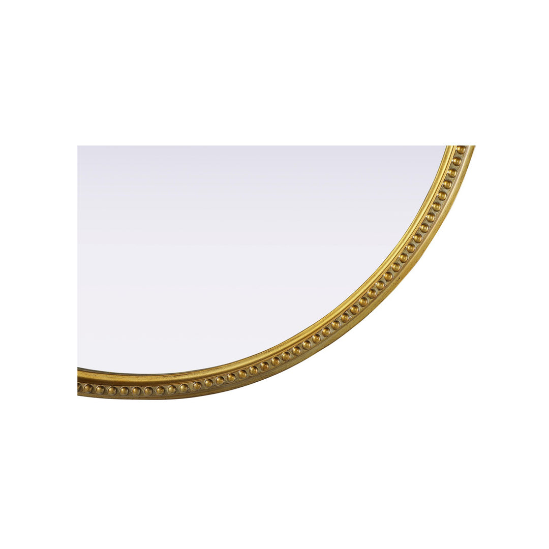Vintage Resin Mirror 36X38 In Antique Brass - View 5 - Joshua Marshal