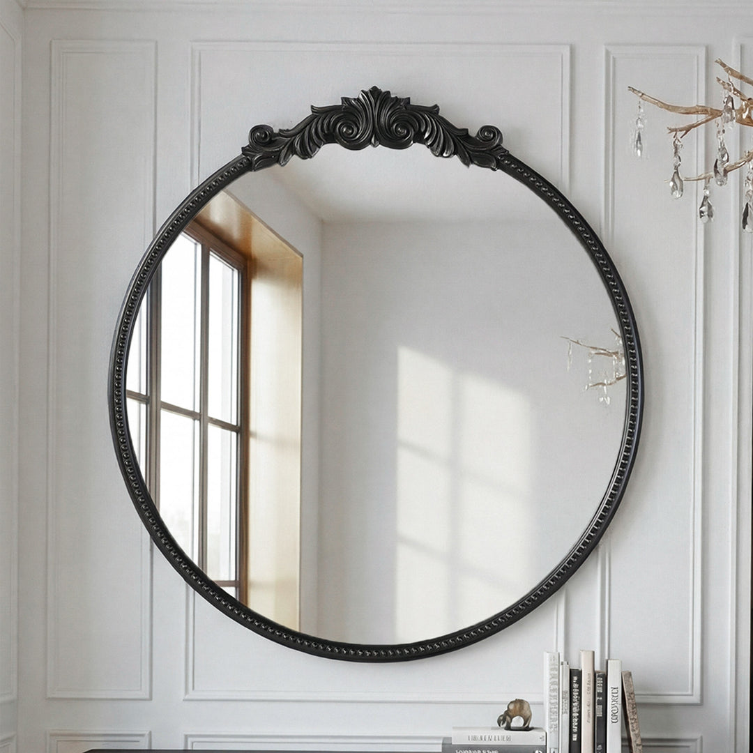 Vintage Resin Mirror 42X45 In Vintage Bronze Vintage Bronze Finish - DECOR by Joshua Marshal