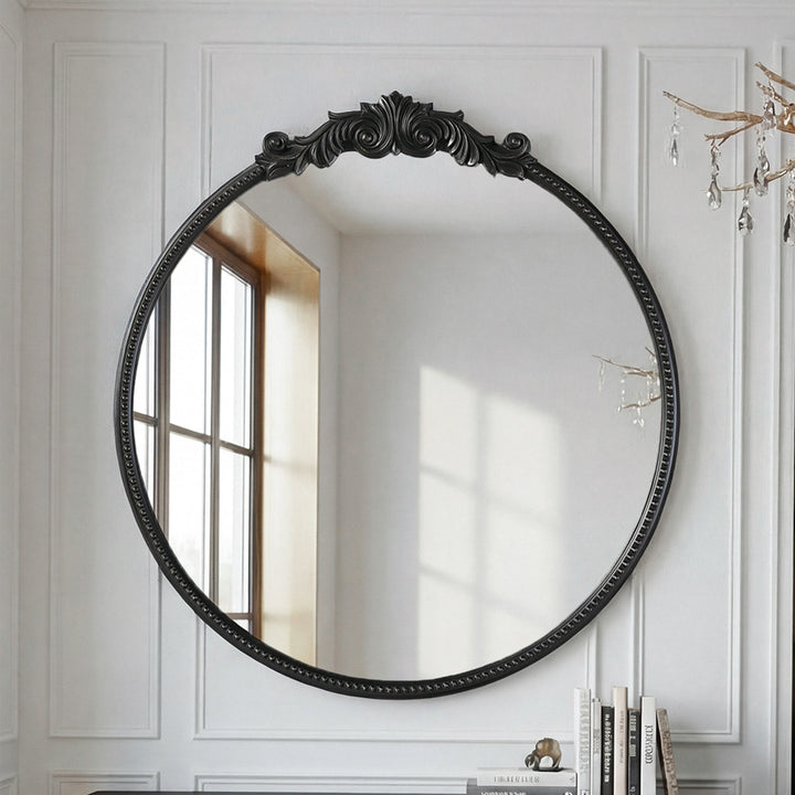 Vintage Resin Mirror 42X45 In Vintage Bronze Vintage Bronze Finish - DECOR by Joshua Marshal