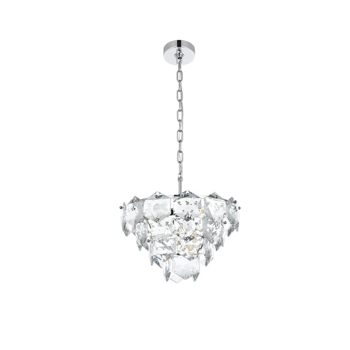 16 Inch Chandelier In Chrome - View 3 - Joshua Marshal