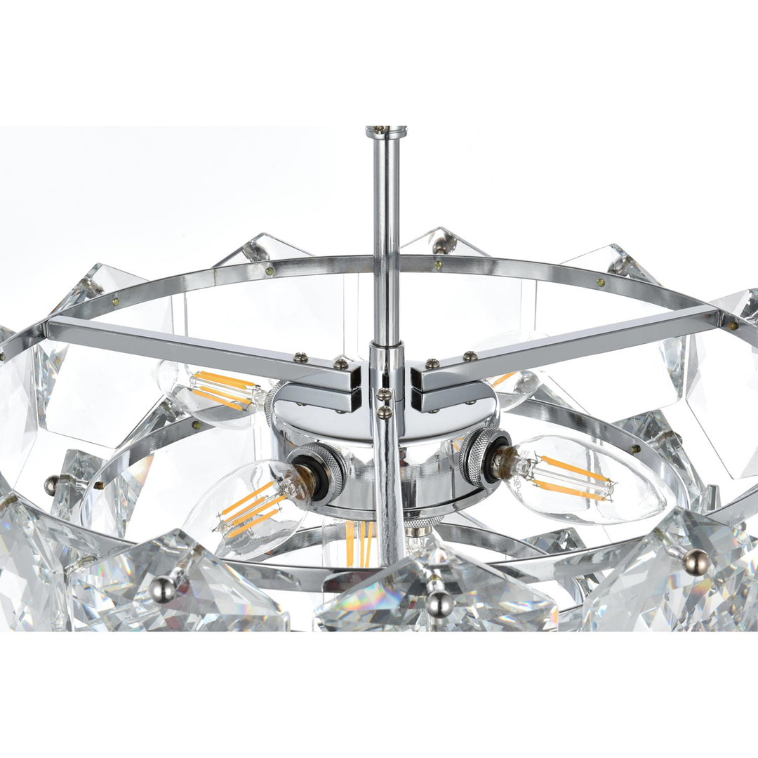 16 Inch Chandelier In Chrome - View 5 - Joshua Marshal