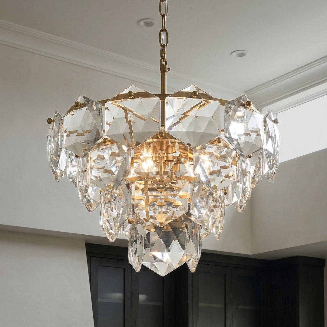 16 Inch Chandelier In Satin Gold JM-858013