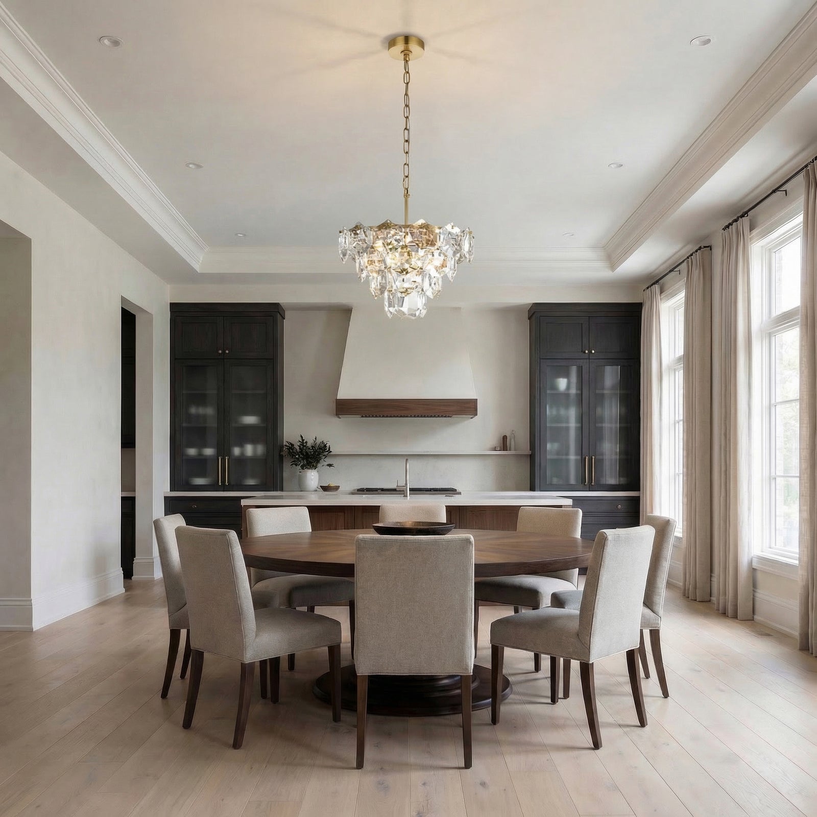 16 Inch Chandelier In Satin Gold JM-858013