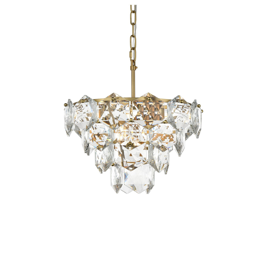 16 Inch Chandelier In Satin Gold JM-858013