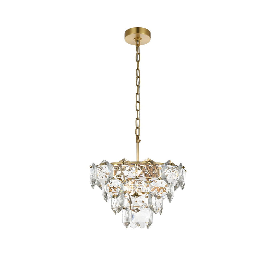 16 Inch Chandelier In Satin Gold JM-858013